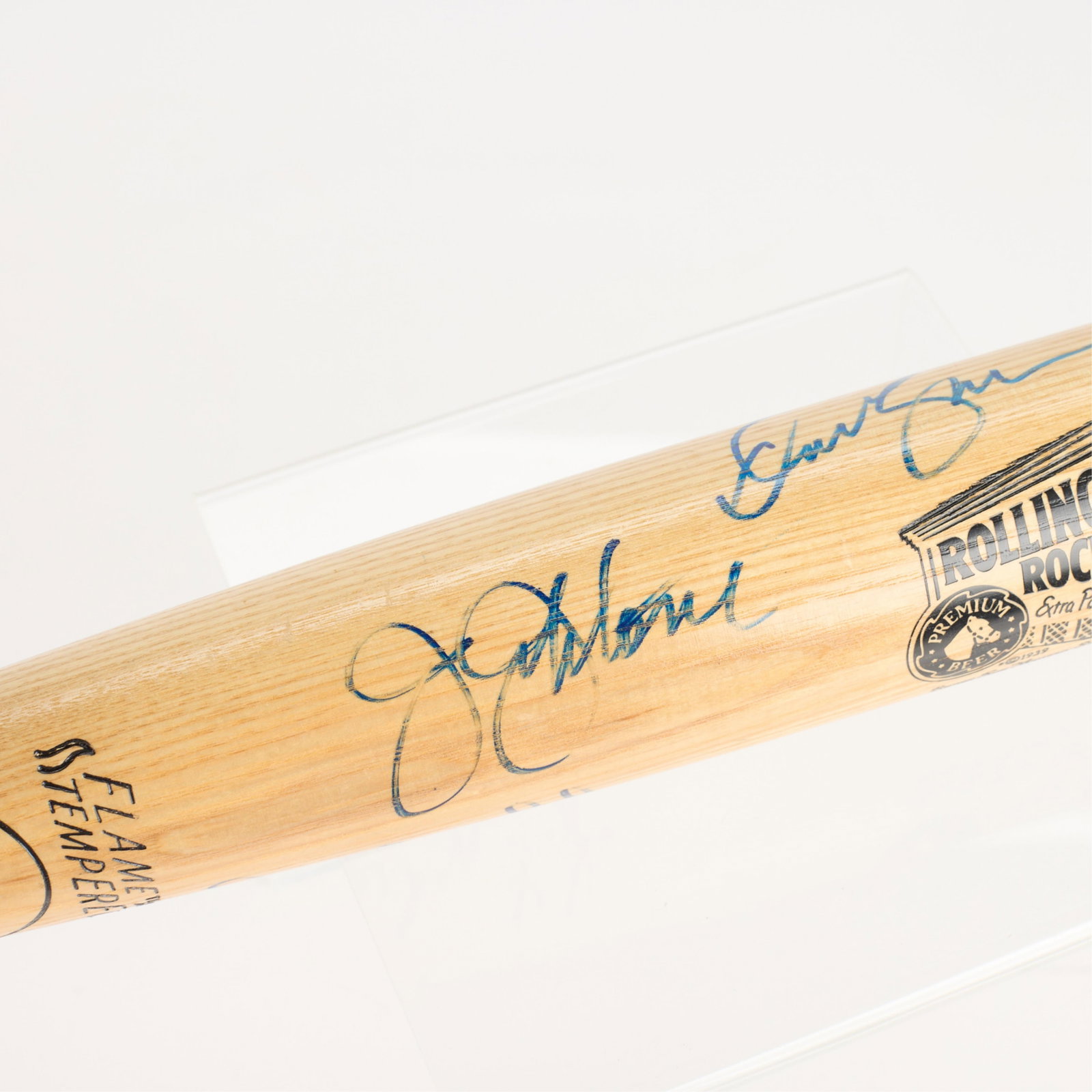 Signed Bat Jim "Mudcat" Grant, Danny Cox - 6