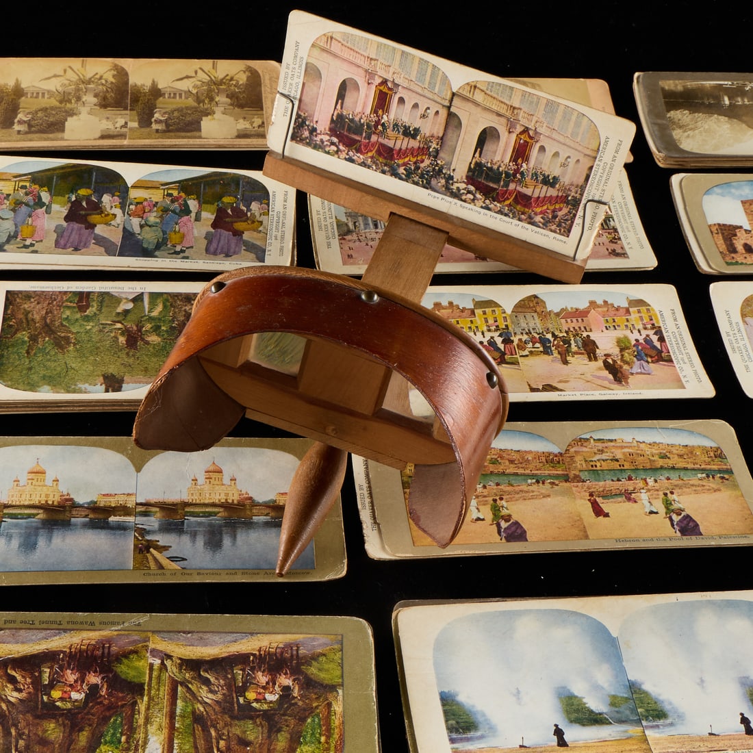 Antique Wooden Stereoscope & Stereograph Photos (1 of 5)