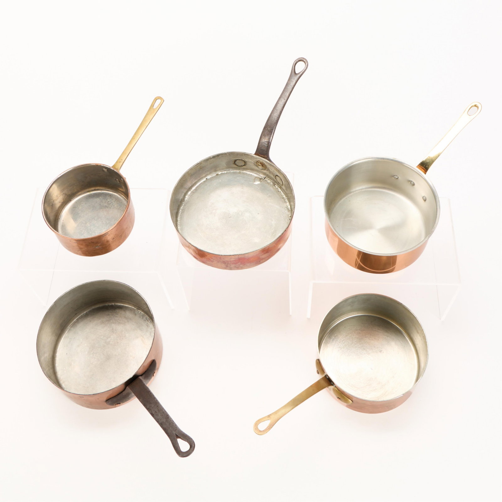 5 Copper Cookware Sauce Pans - 7