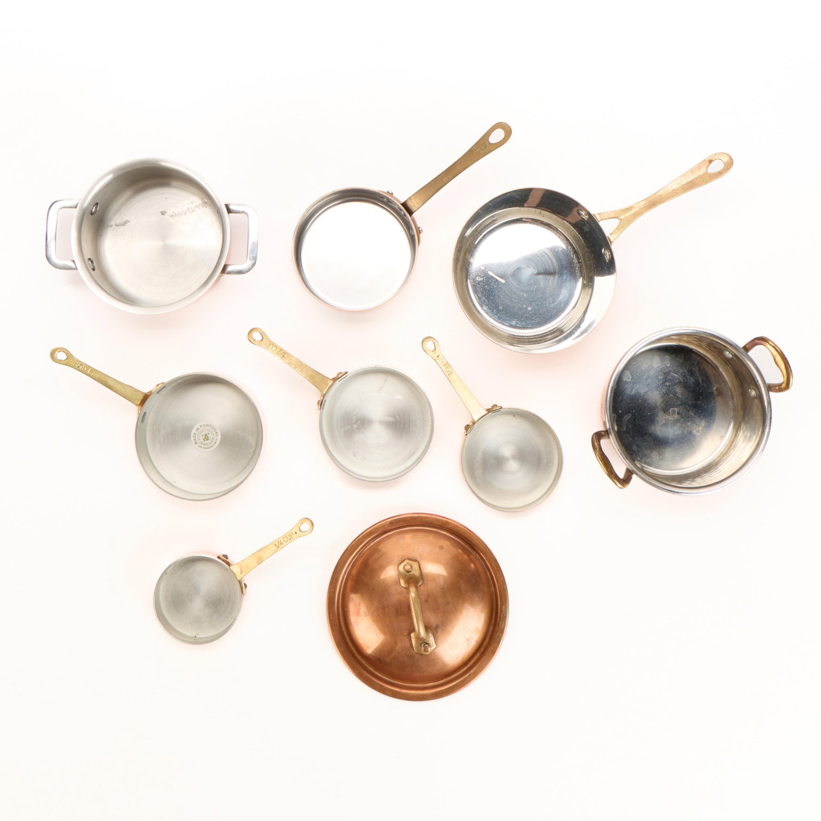 9 Pcs Mini Copper Cookware Incl. Measuring Cups - 4