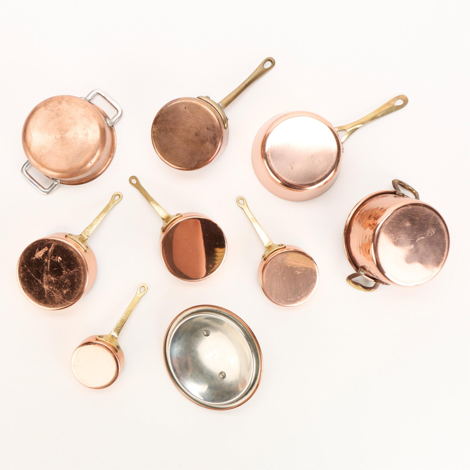 9 Pcs Mini Copper Cookware Incl. Measuring Cups - 5
