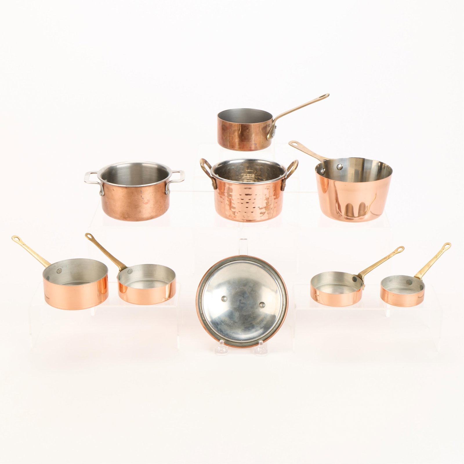 9 Pcs Mini Copper Cookware Incl. Measuring Cups - 6