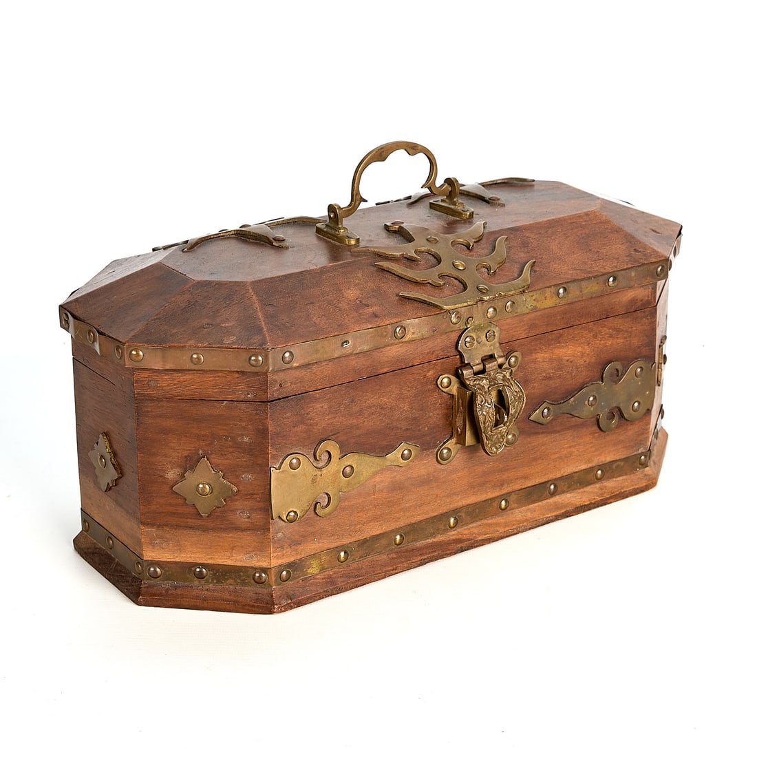 Vintage Indian Jewelry Chest w/ Brass (1 of 6)