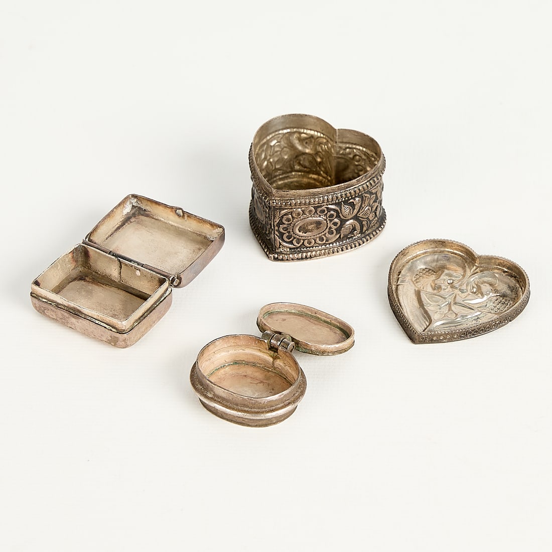 14 SE Asian Repousse Silver & Silver-Toned Objects - 3