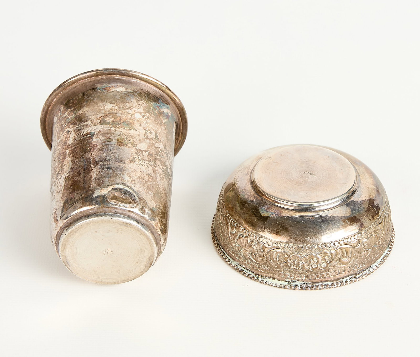 14 SE Asian Repousse Silver & Silver-Toned Objects - 5