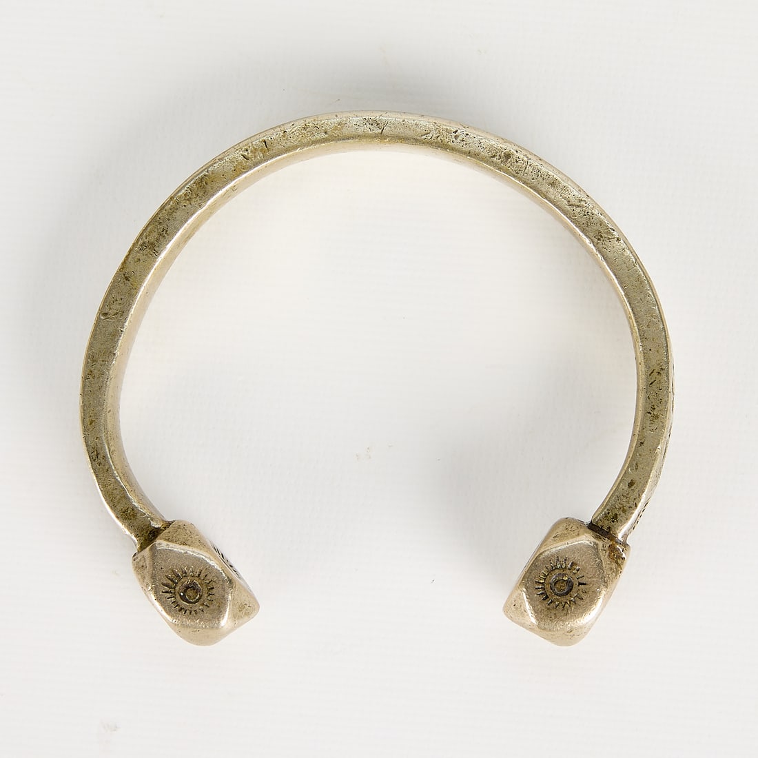 Antique Brass Tuareg-Style Torque Bangle - 3