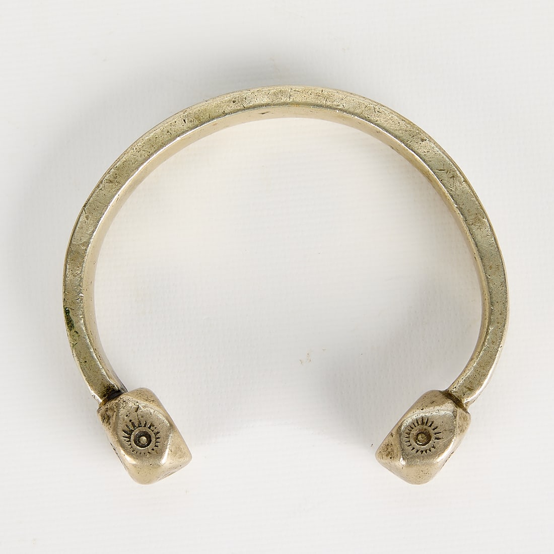 Antique Brass Tuareg-Style Torque Bangle - 4