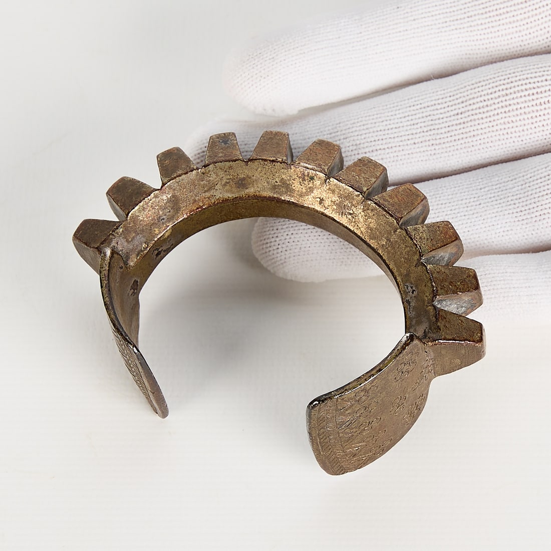 Antique Indian Bronze Torque Bangle (1 of 5)