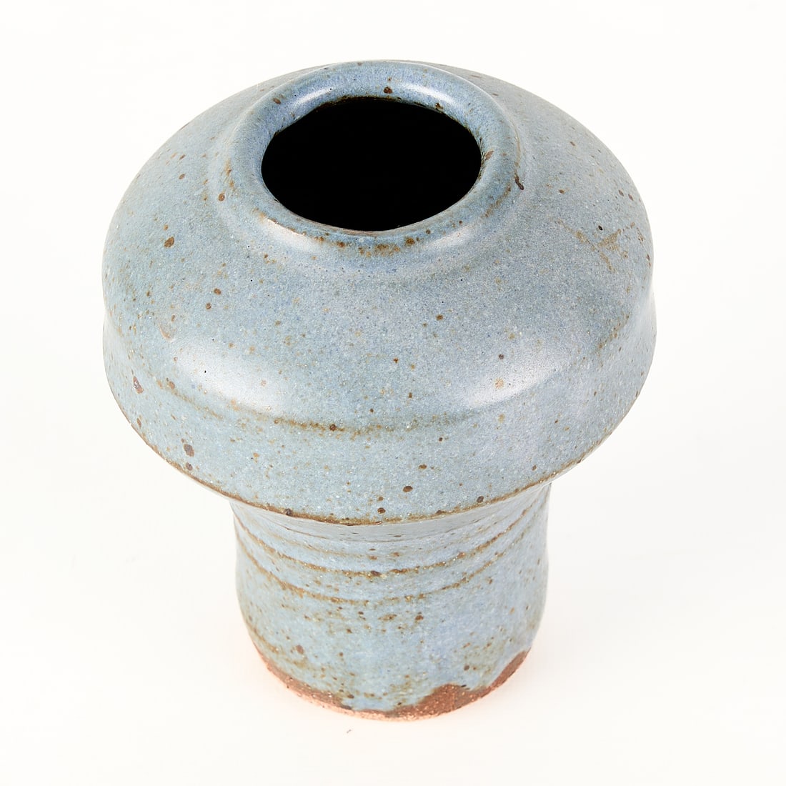 Warren MacKenzie Speckled Blue Vase - 2