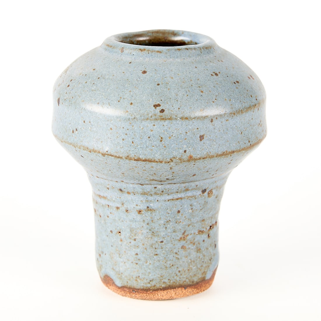 Warren MacKenzie Speckled Blue Vase - 3