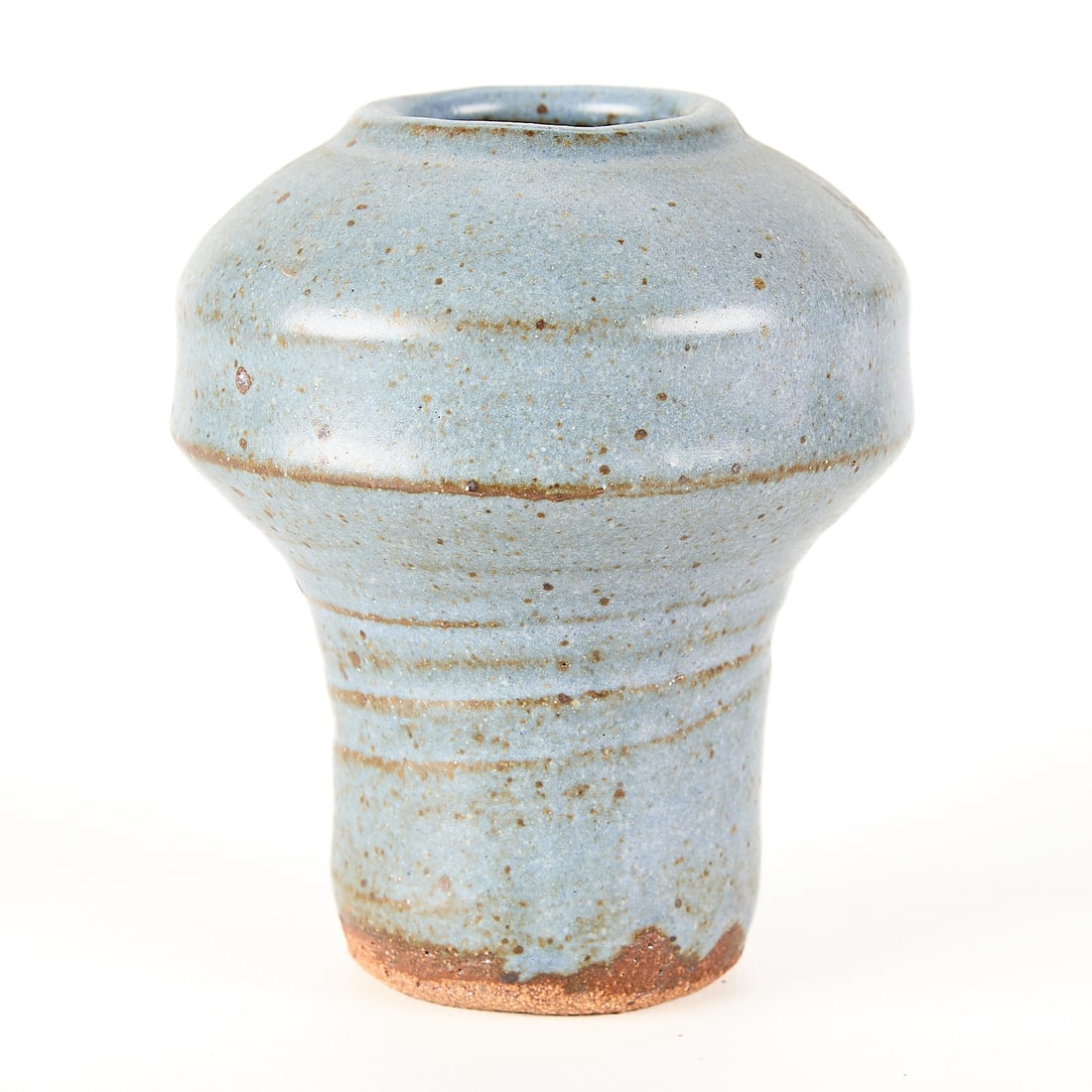 Warren MacKenzie Speckled Blue Vase - 4