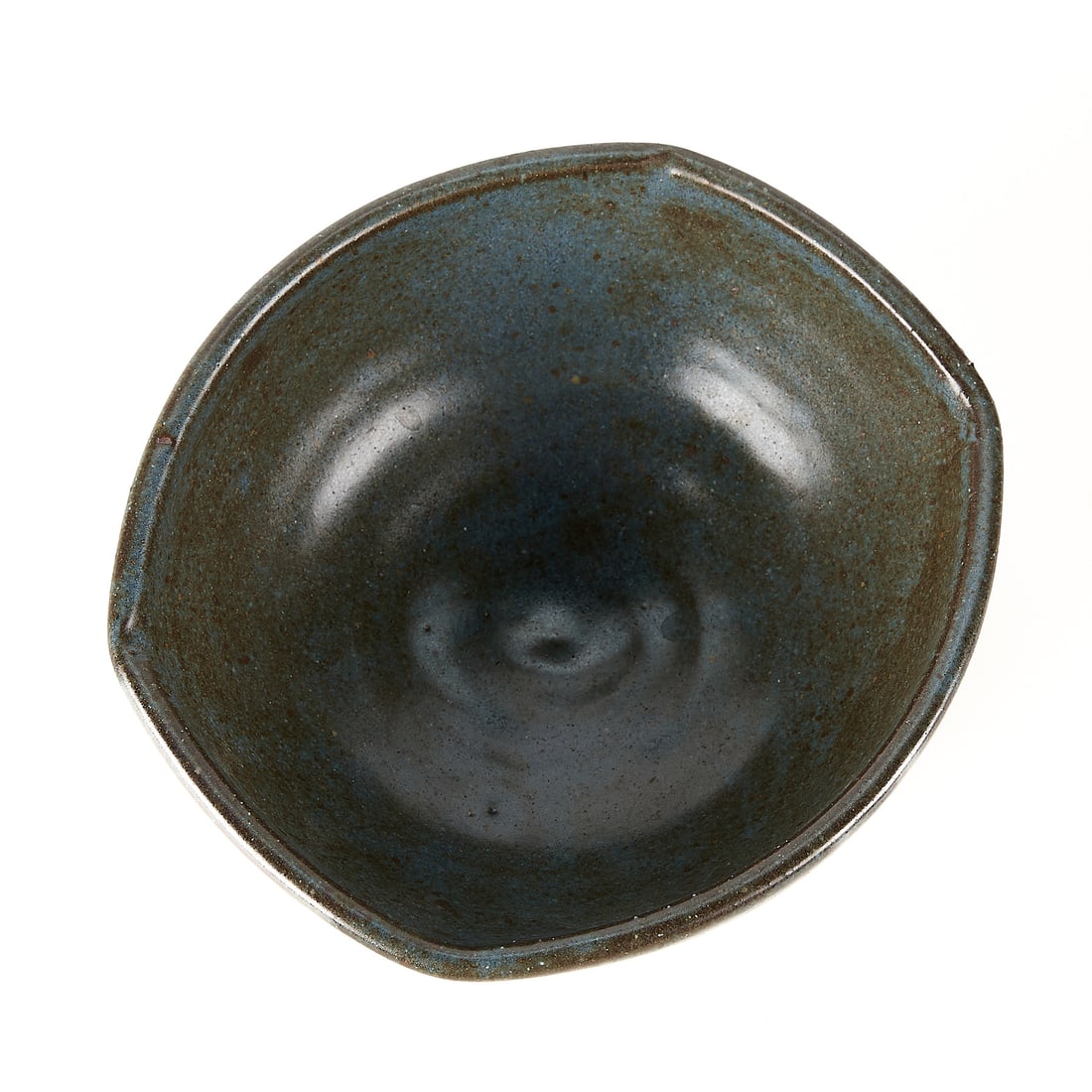 Warren MacKenzie Black Rectangular Bowl Stamped - 6