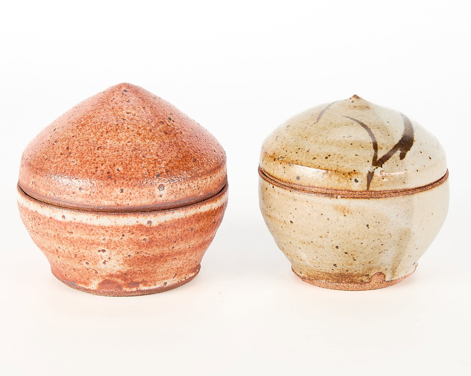 2 Warren MacKenzie Studio Pottery Lidded Vessels - 3