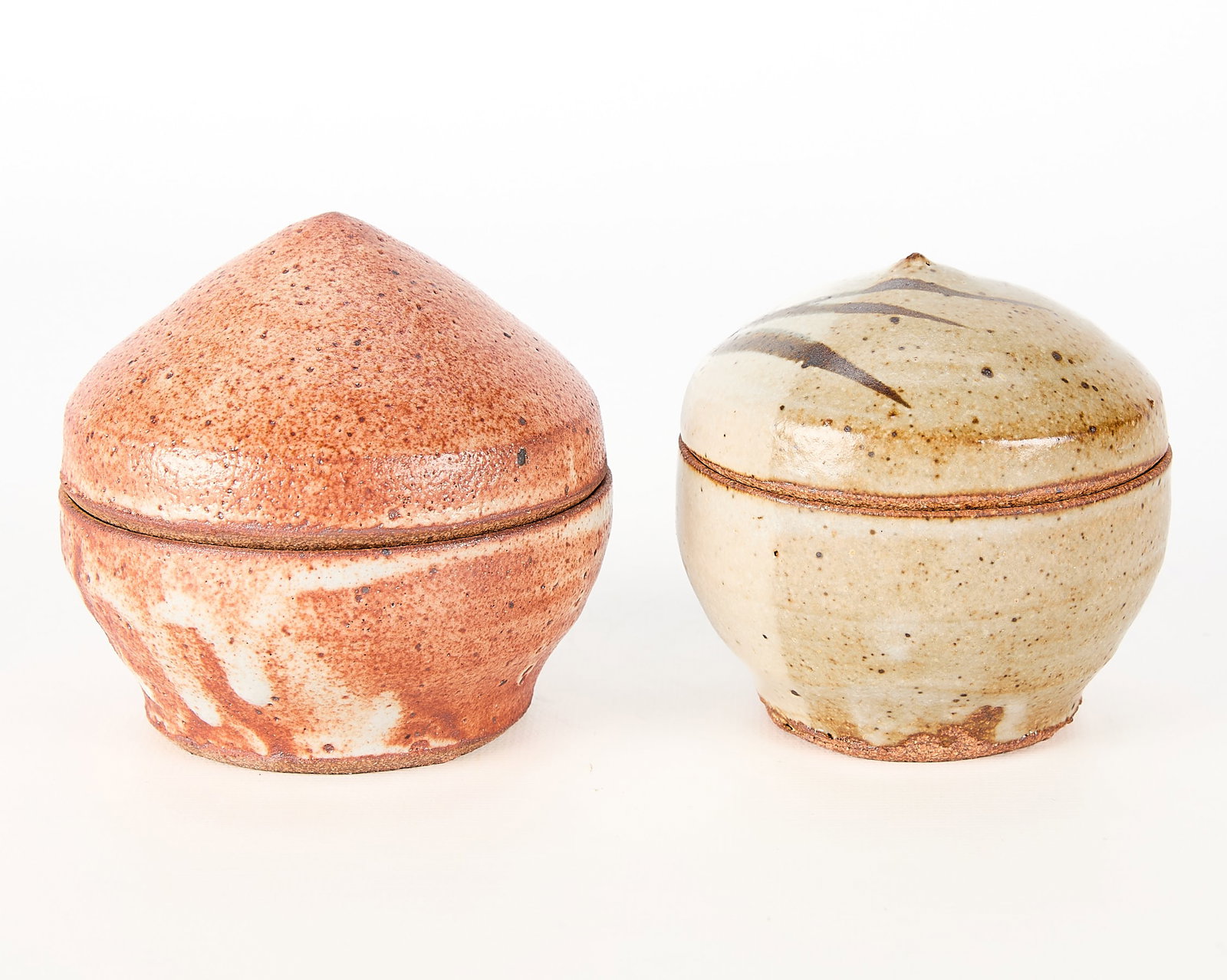 2 Warren MacKenzie Studio Pottery Lidded Vessels - 4