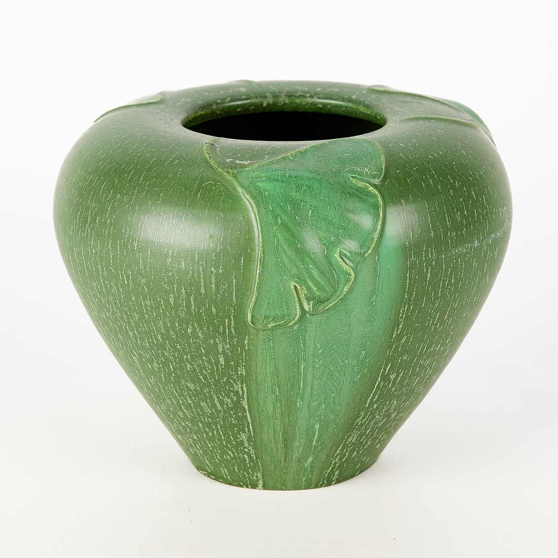 Klein for Ephraim Faience Pottery "Gingko" Vase (1 of 5)