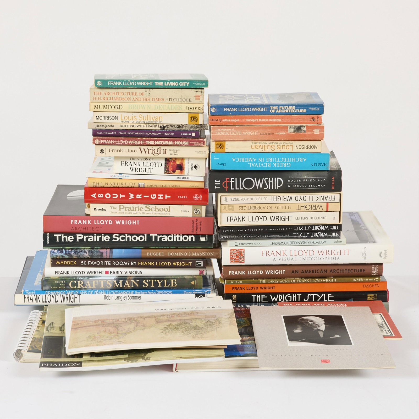 Group Frank Lloyd Wright & Prairie School Books - 2