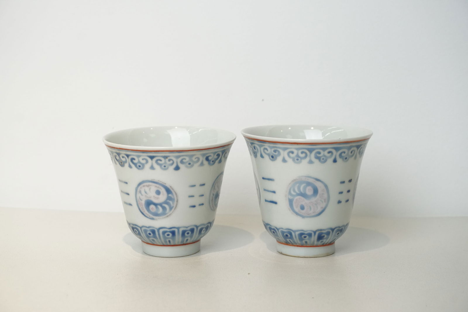 A pair of Chinese Ba Gua cup (1 of 2)