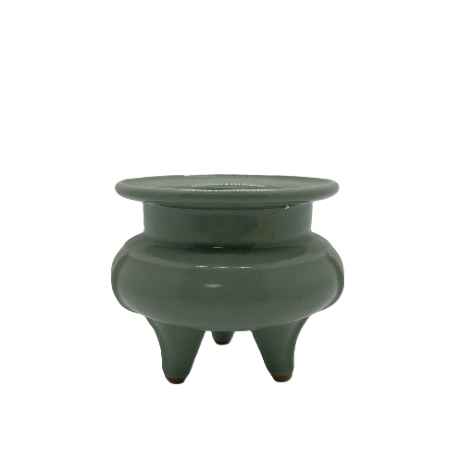 A chinese celadon incense burner 19thC: A chinese celadon incense burner, 19thC, Height: 4.33''(11cm)