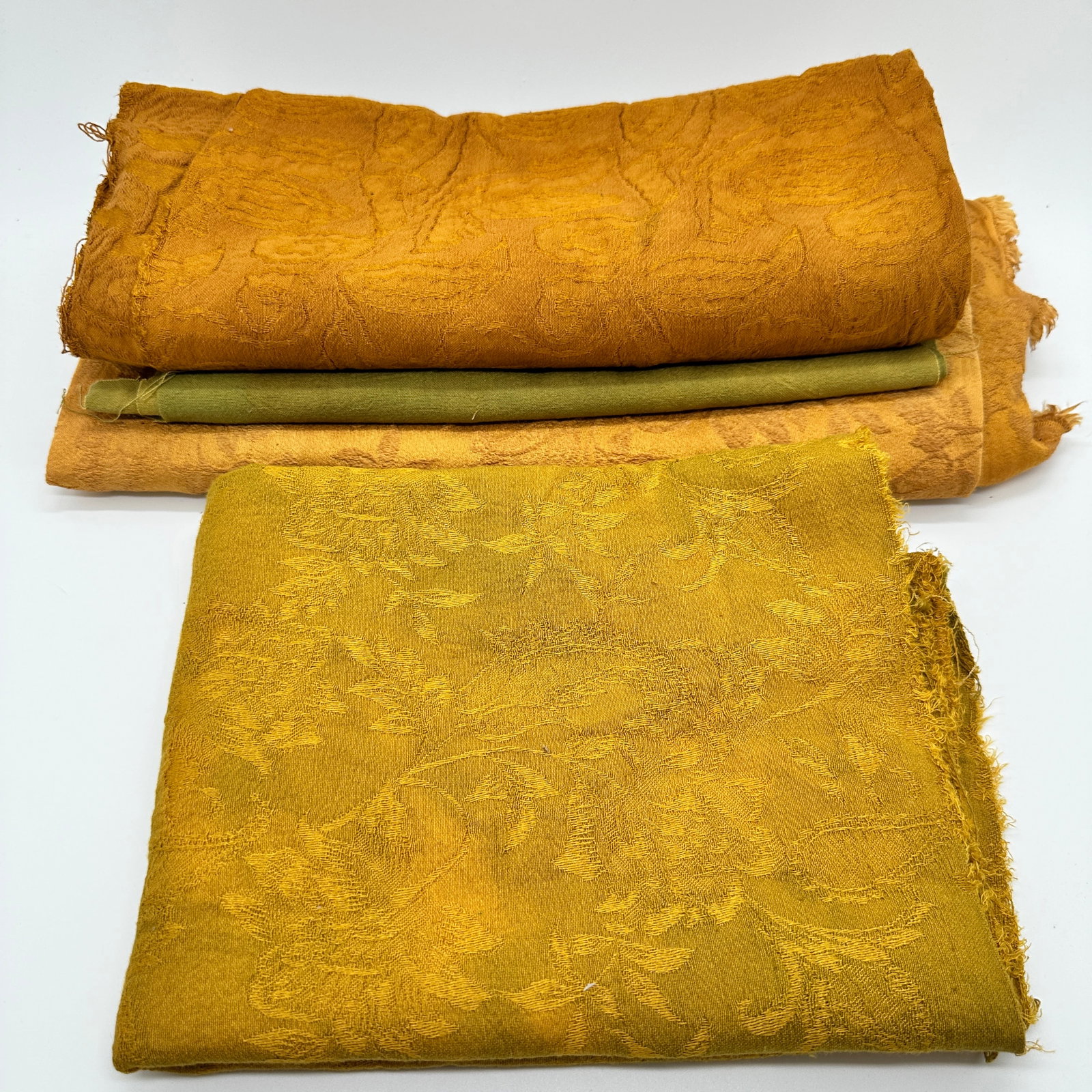 A Chinese ground of chinese silk items.19th.C: A ground of chinese silk items, Largest : 140cm x 85cm