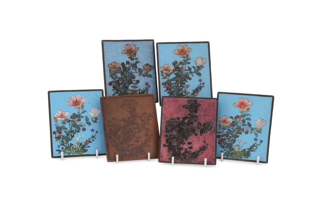 A Set of Six Copper Panels (1 of 1)