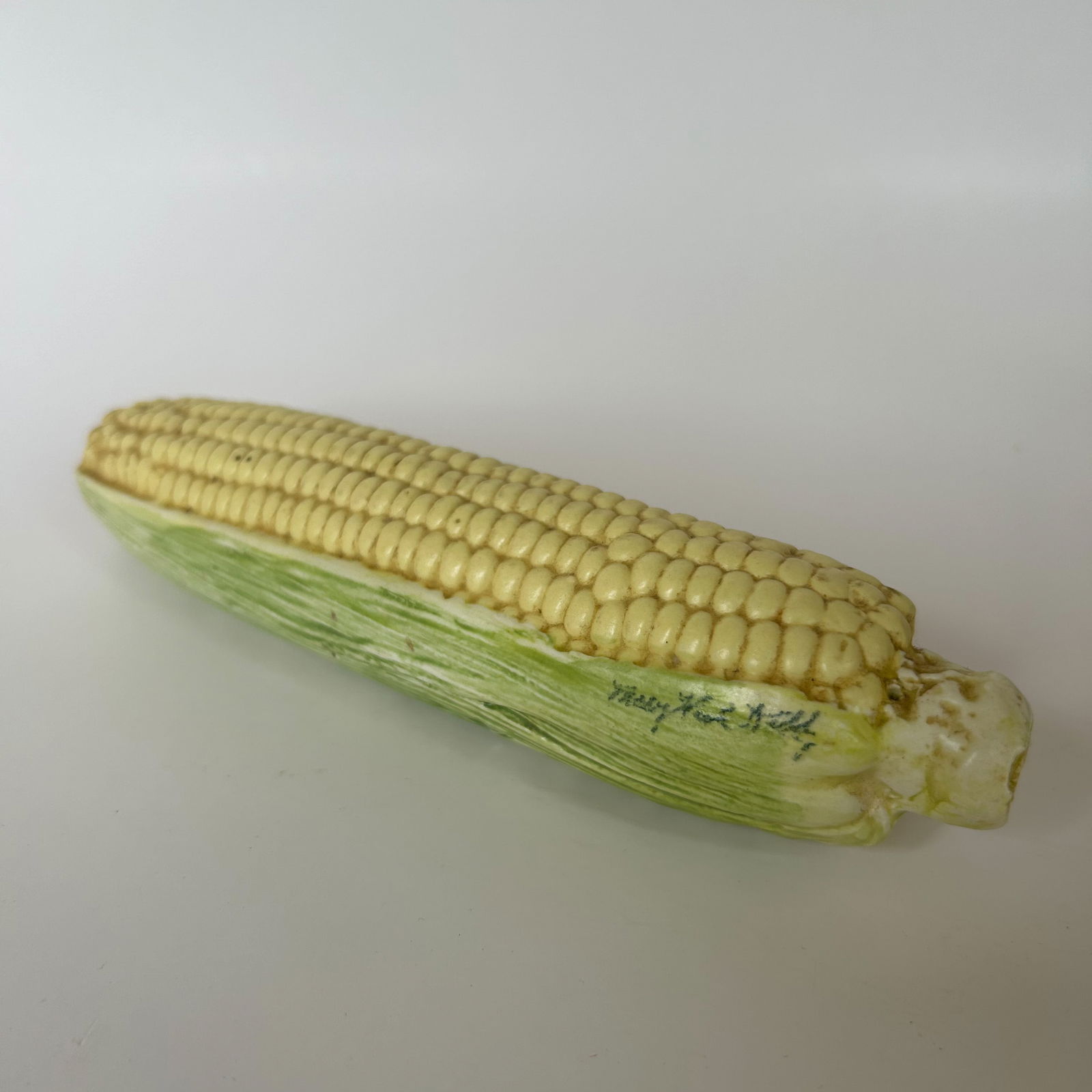 Mary Kirk Kelly (Alabama, 1918-2013) Realistic Ceramic Ear of Corn (1 of 6)