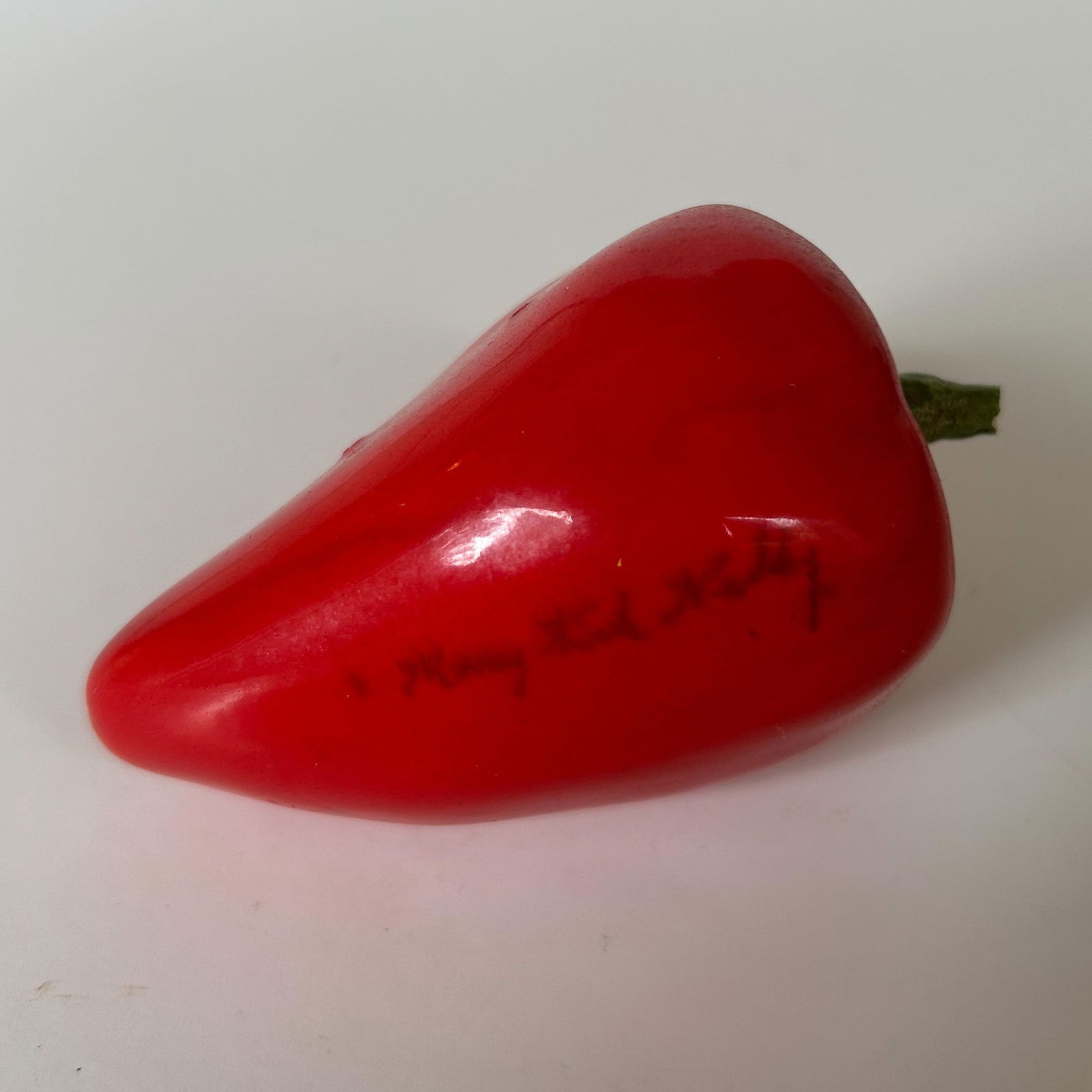 Mary Kirk Kelly (Alabama, 1918-2013) Realistic Ceramic Red Pepper (1 of 6)
