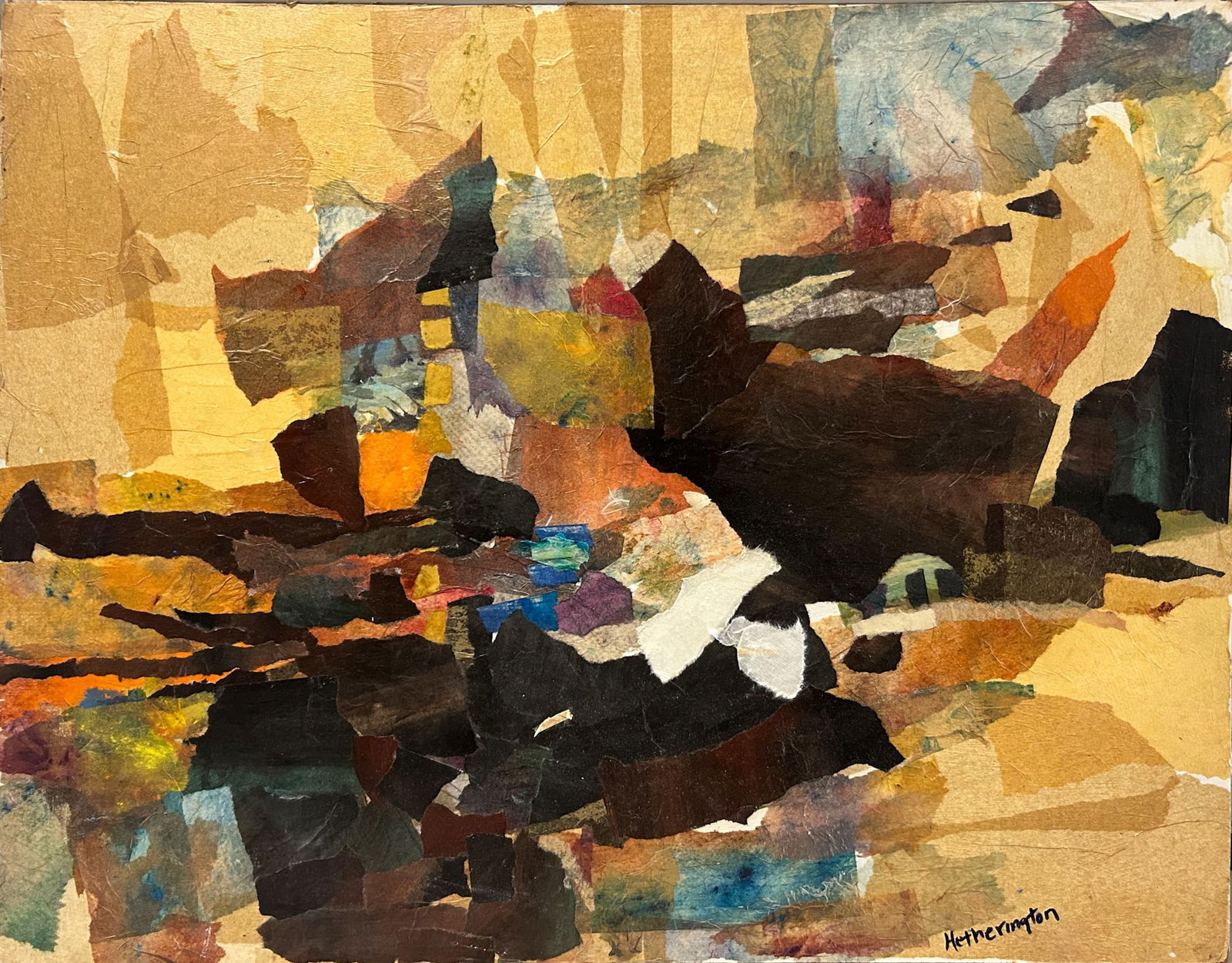 Mary Hetherington (Texas, 20th Century) Mixed Media on Masonite (1 of 3)