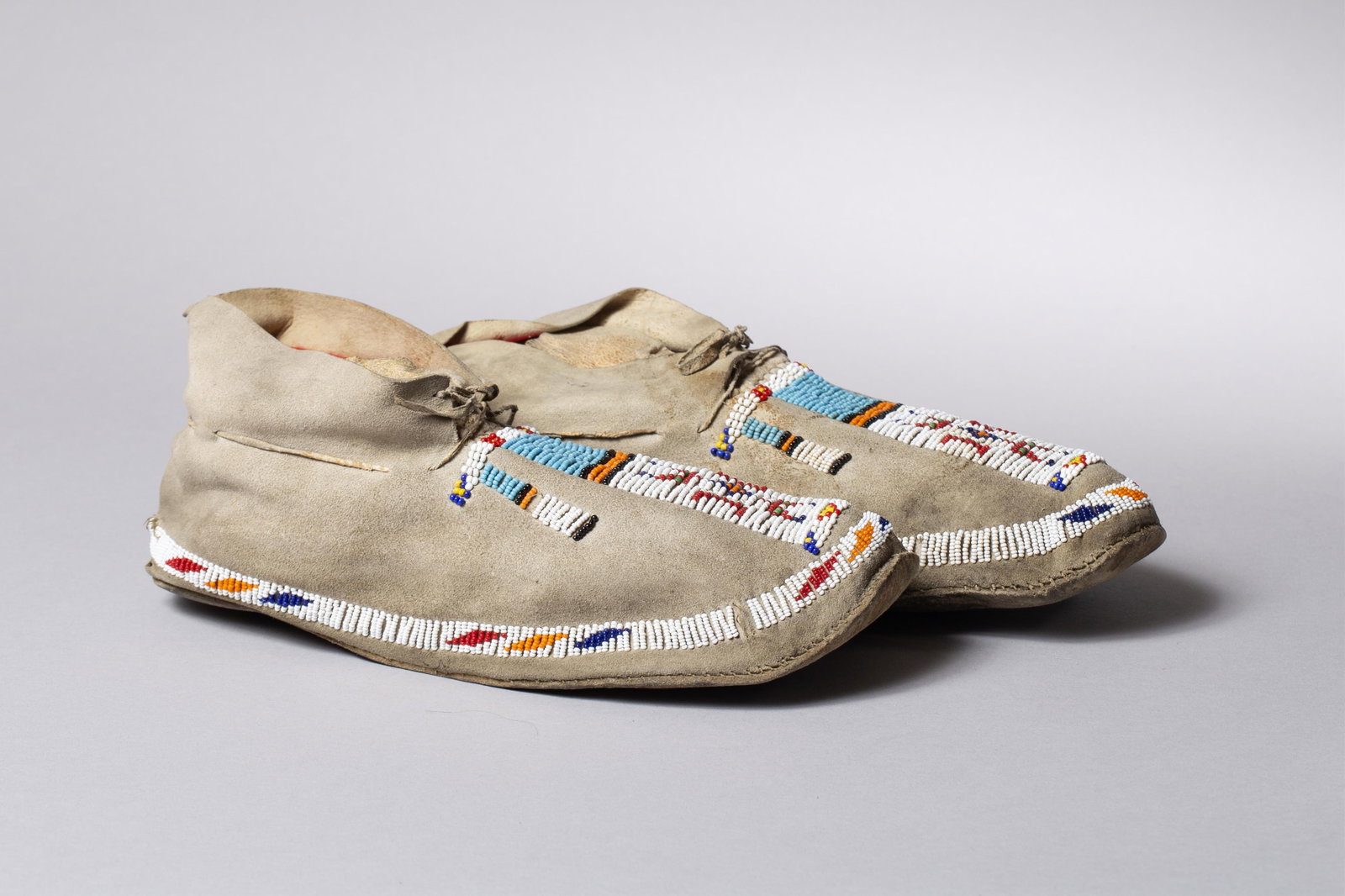 Arapaho Partially Beaded Moccasins (1 of 5)