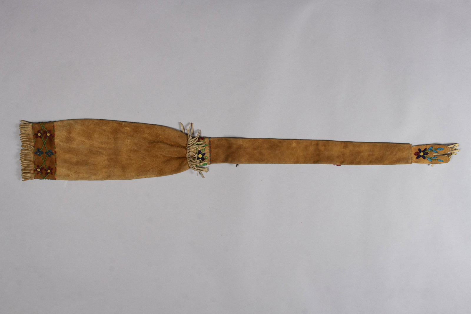 Beaded Hide Gun Scabbard (1 of 4)