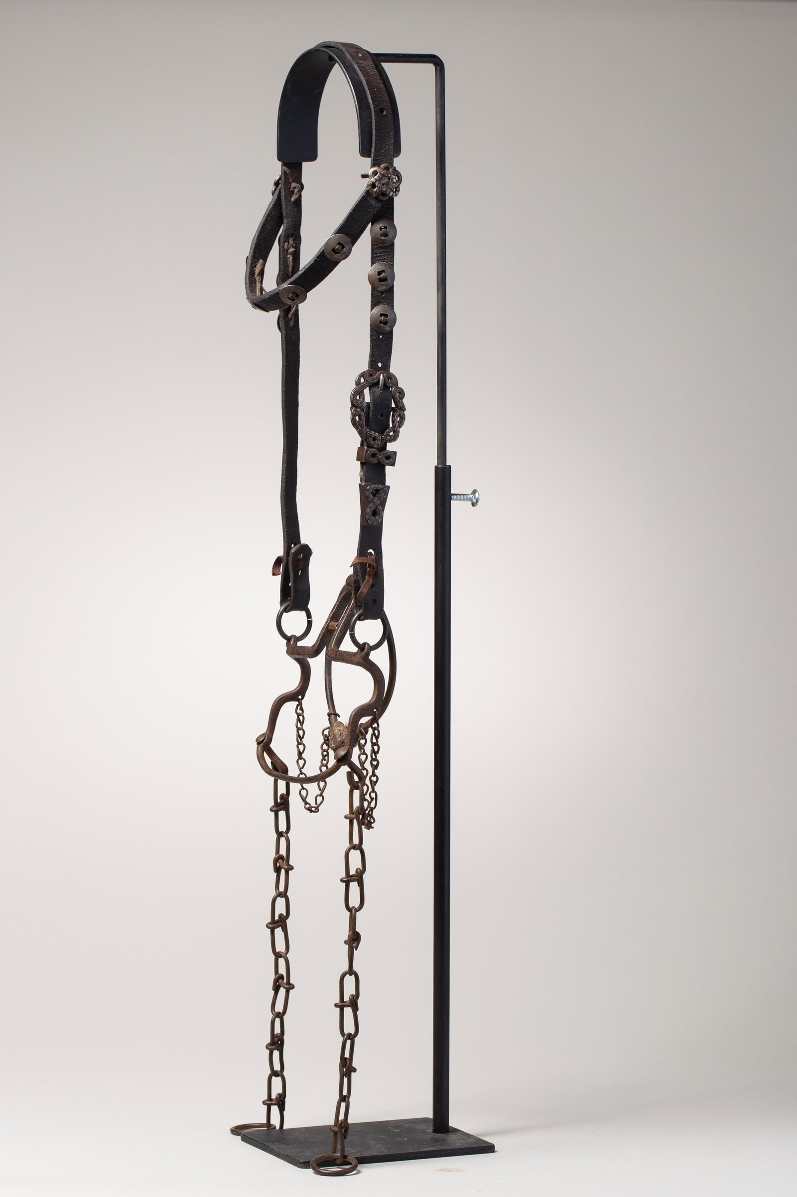 Spanish Colonial Bridle, early 1800s and Rig Bit: This is a fascinating and exceptionally rare example of a transitional bridle, demonstrating the convergence of Mexican-Spanish Colonial and early Native American craftsmanship and artistry. Believed