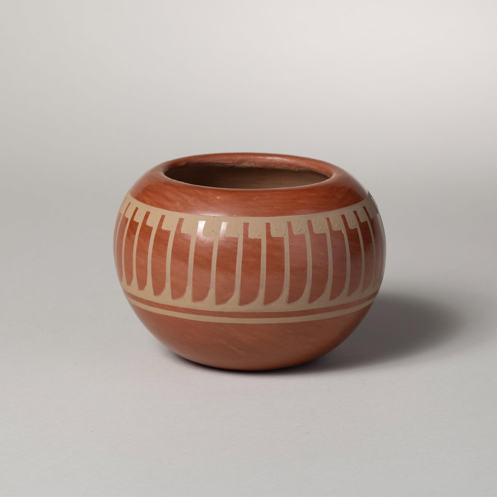 Blue Corn (Crucita Gonzales Calabaza), San Ildefonso Pueblo Redware Pot (1 of 5)