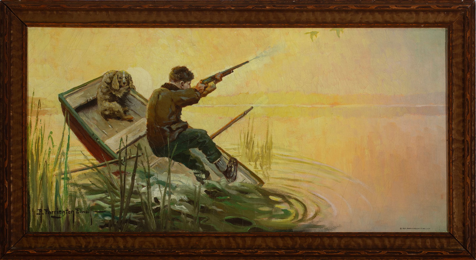 Robert Farrington Elwell (1874-1962), Out We Go, 1920, oil on canvas (1 of 2)