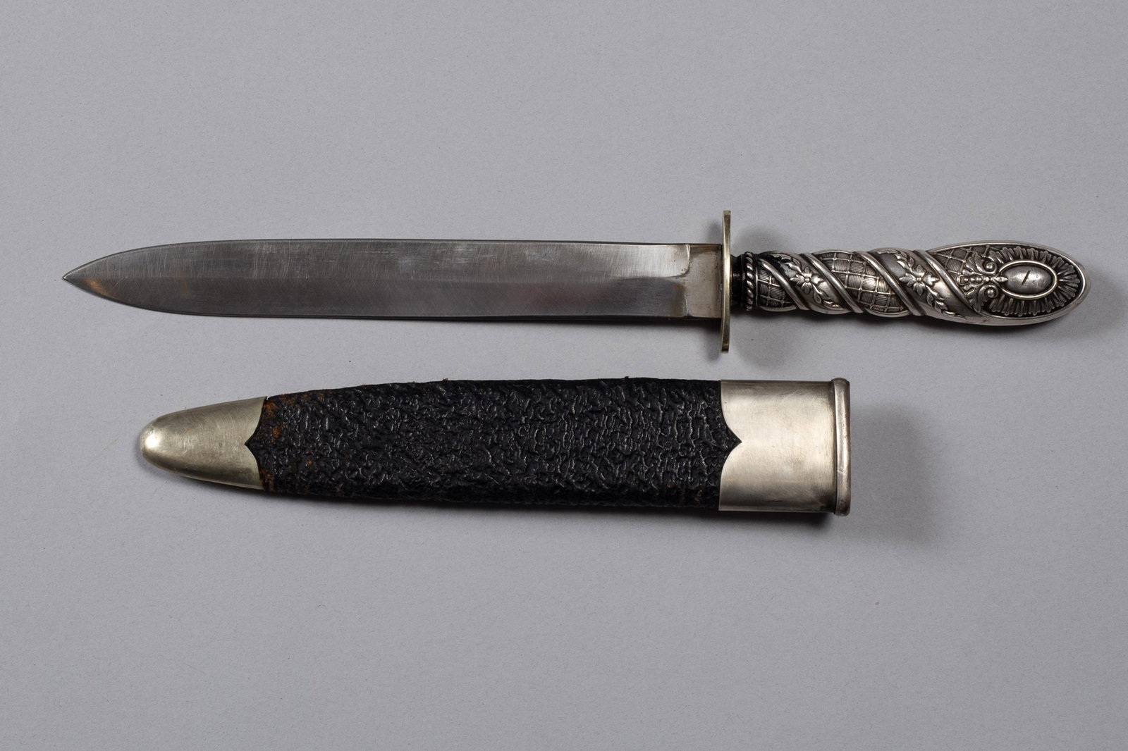 Tiffany & Co. NY Silver Bowie Knife and Sheath Knife (1 of 3)