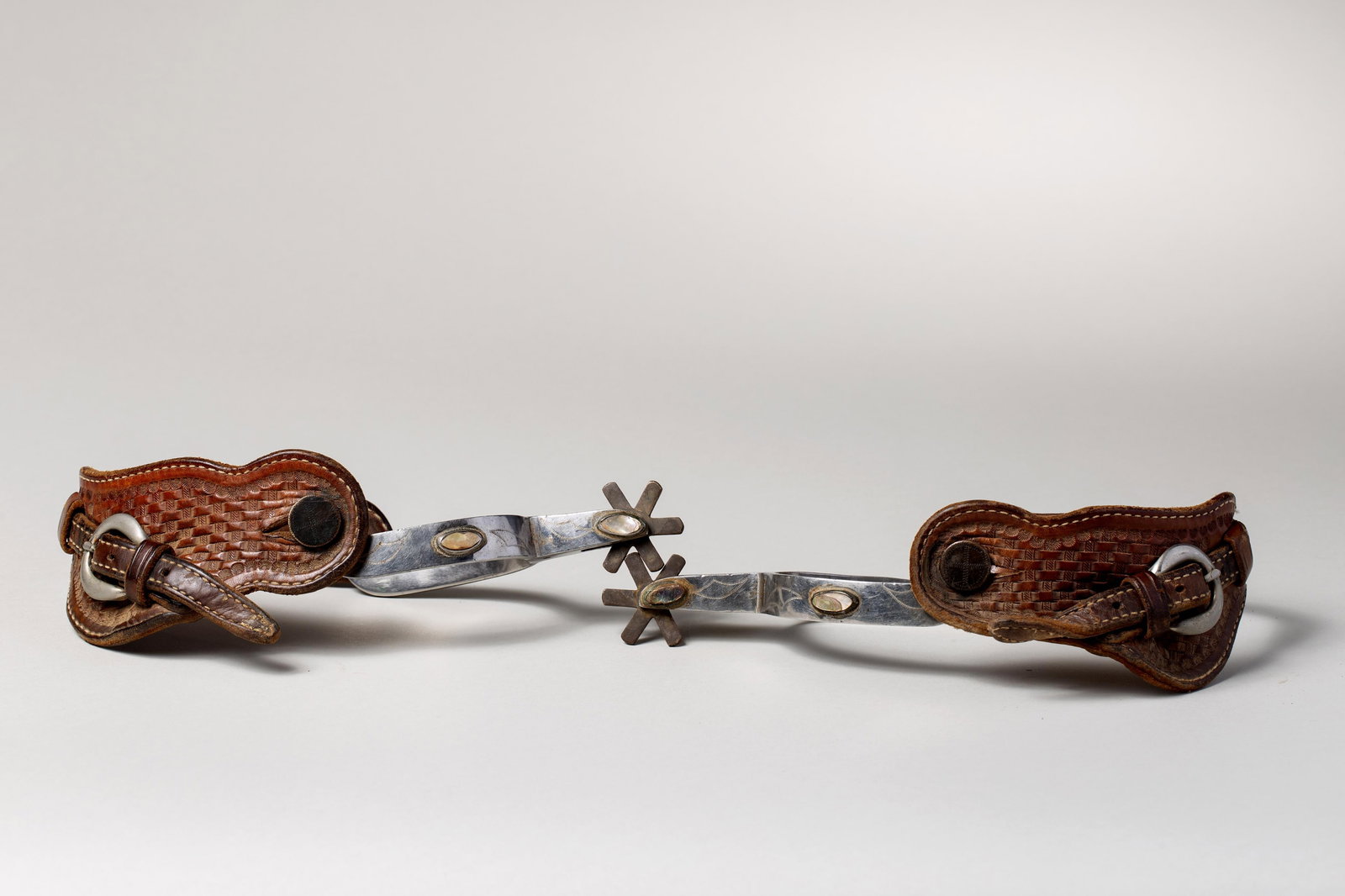 Huntsville TX Engraved Prison Spurs, ca. 1940s (1 of 5)