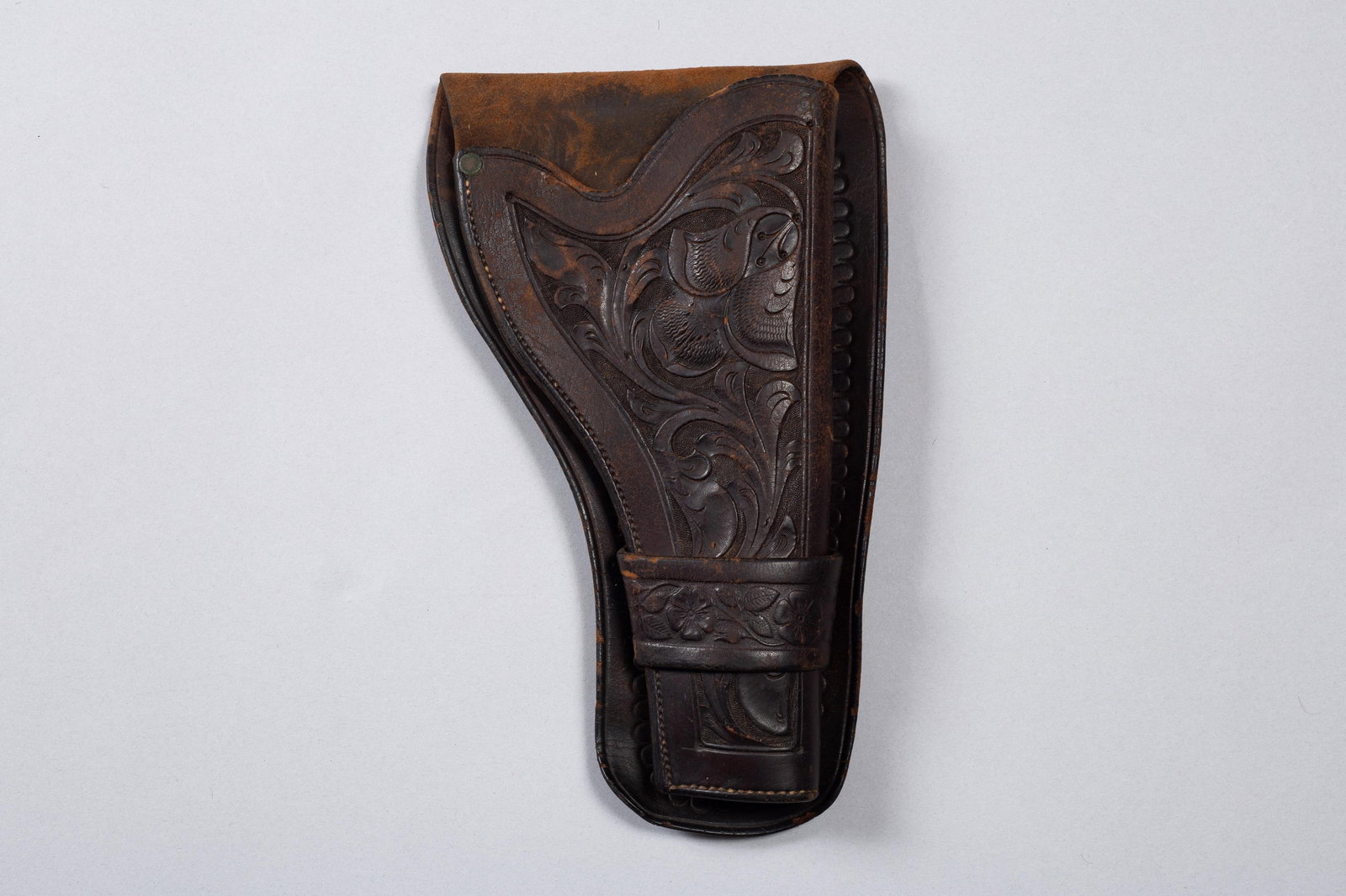 Rare Montana Tooled Holster Marked "MONT." and Department of the Interior Seal, ca. Late 1800s (1 of 3)