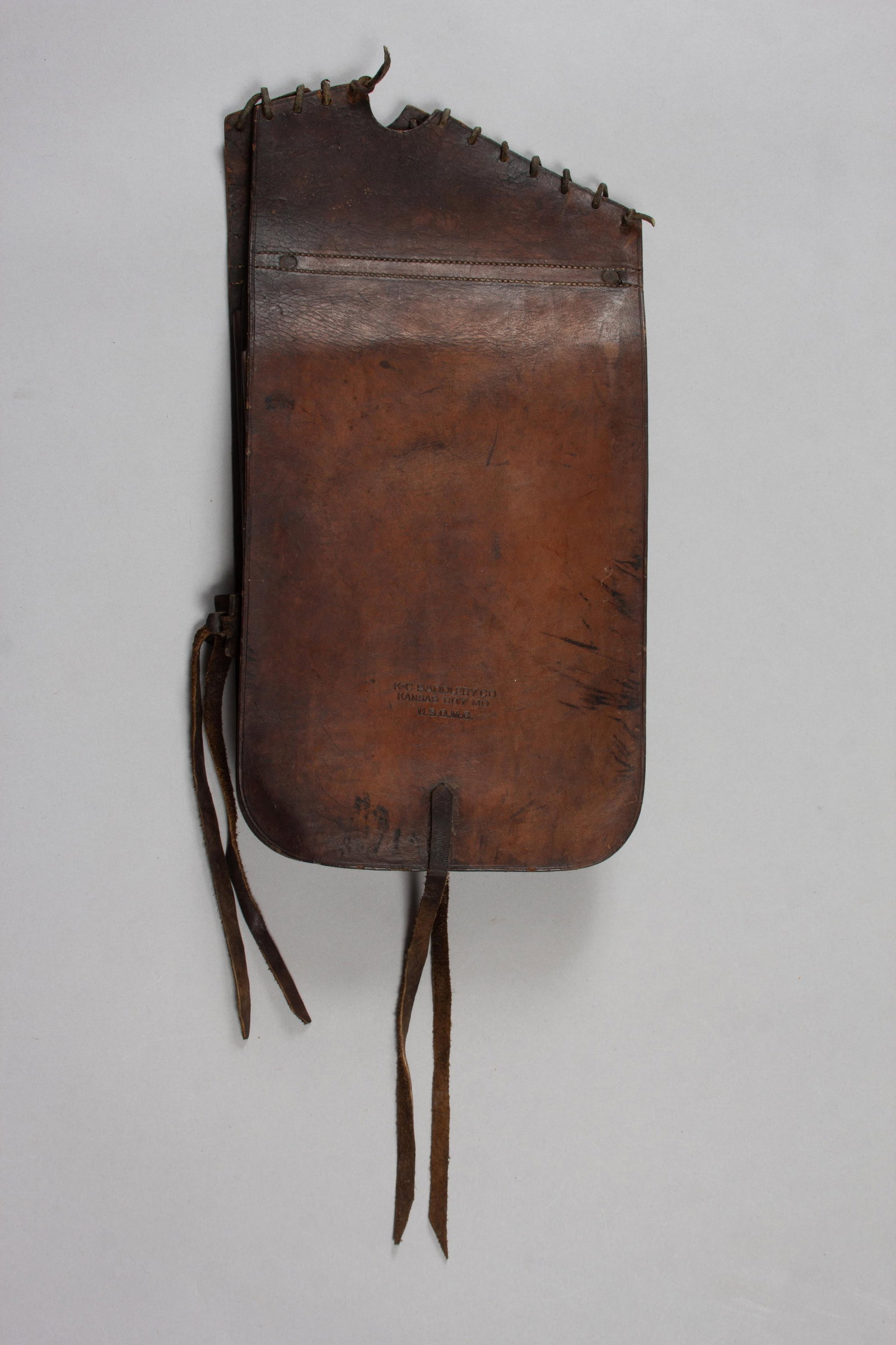 Rare K.C. Saddlery CO Marked Saddle Bags (1 of 6)