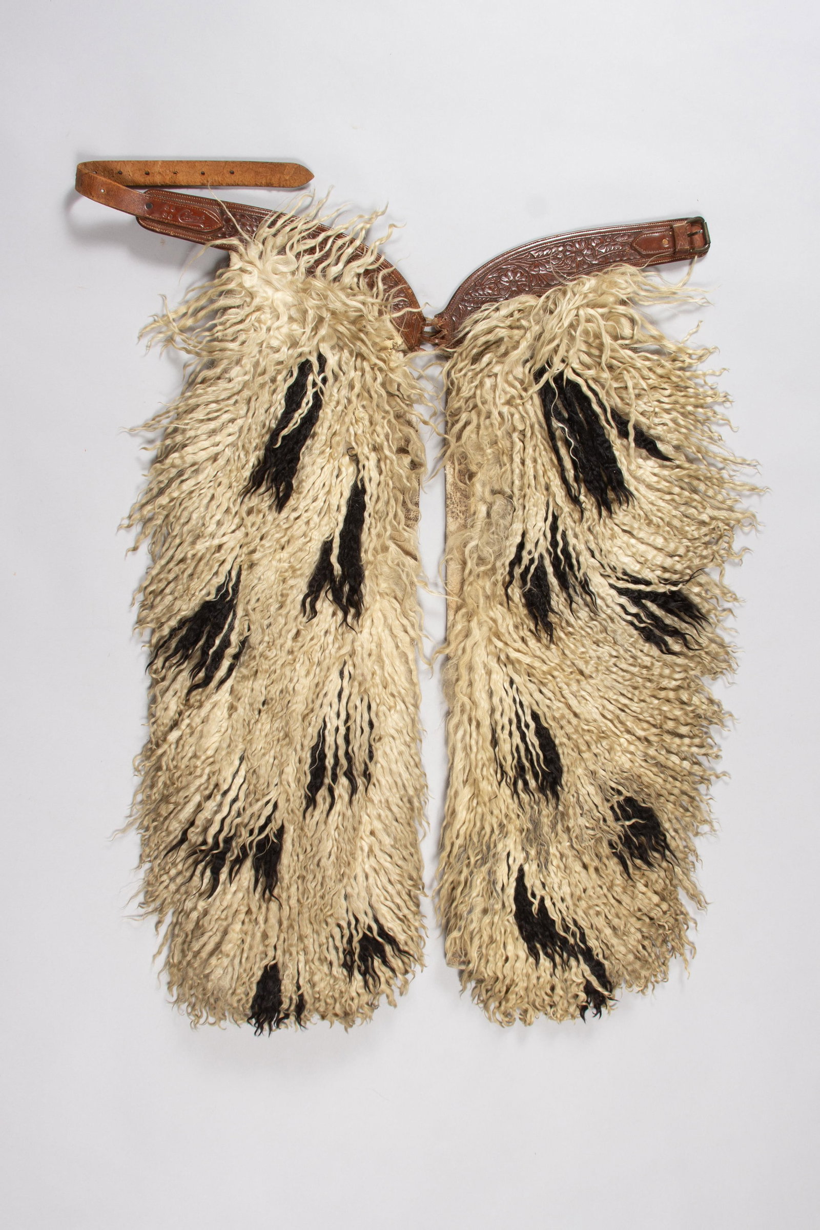 Rare Vintage Pinto Wooly Chaps, John Clark Saddlery Oregon (1 of 4)