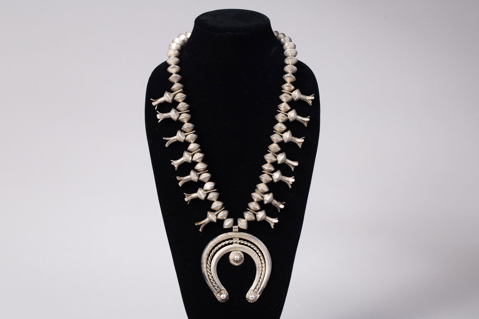 Vintage Navajo Squash Blossom Necklace (1 of 4)
