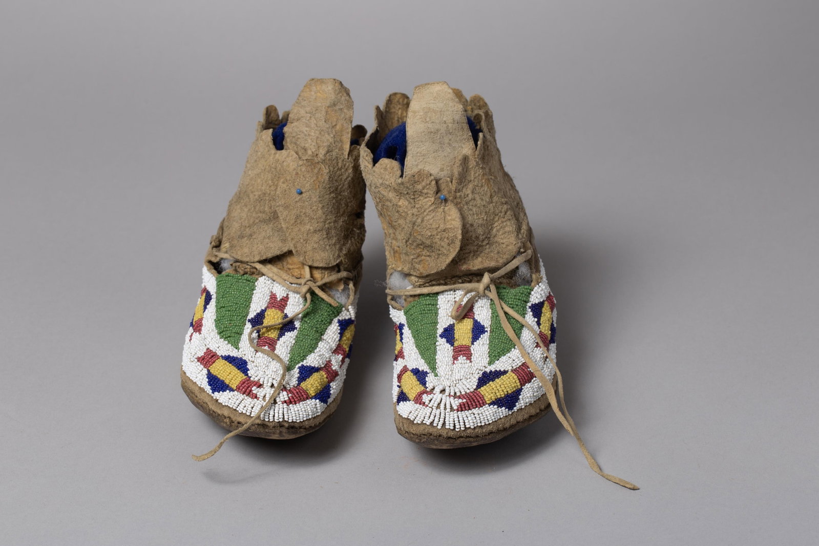 Pair of 19th-Century Northern Plains Children's Beaded Moccasins (1 of 6)
