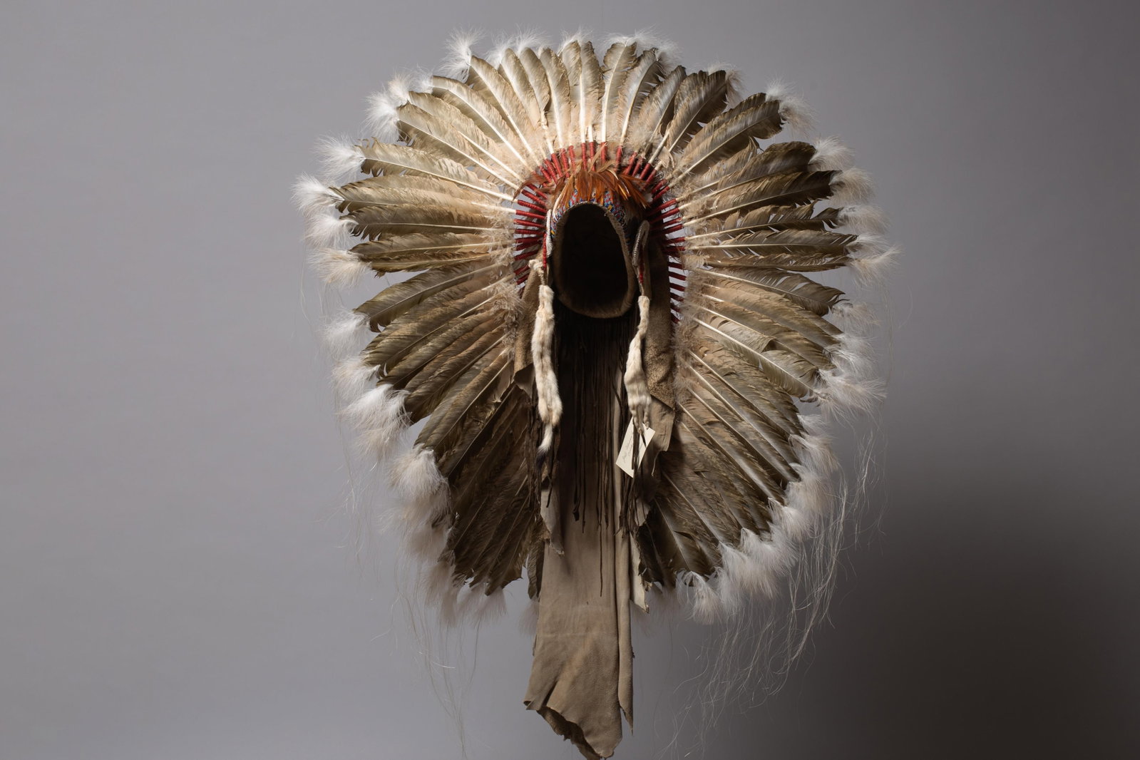 Vintage Warbonnet Headdress with Pheasant Feathers by Jeff Bluewater (1 of 6)