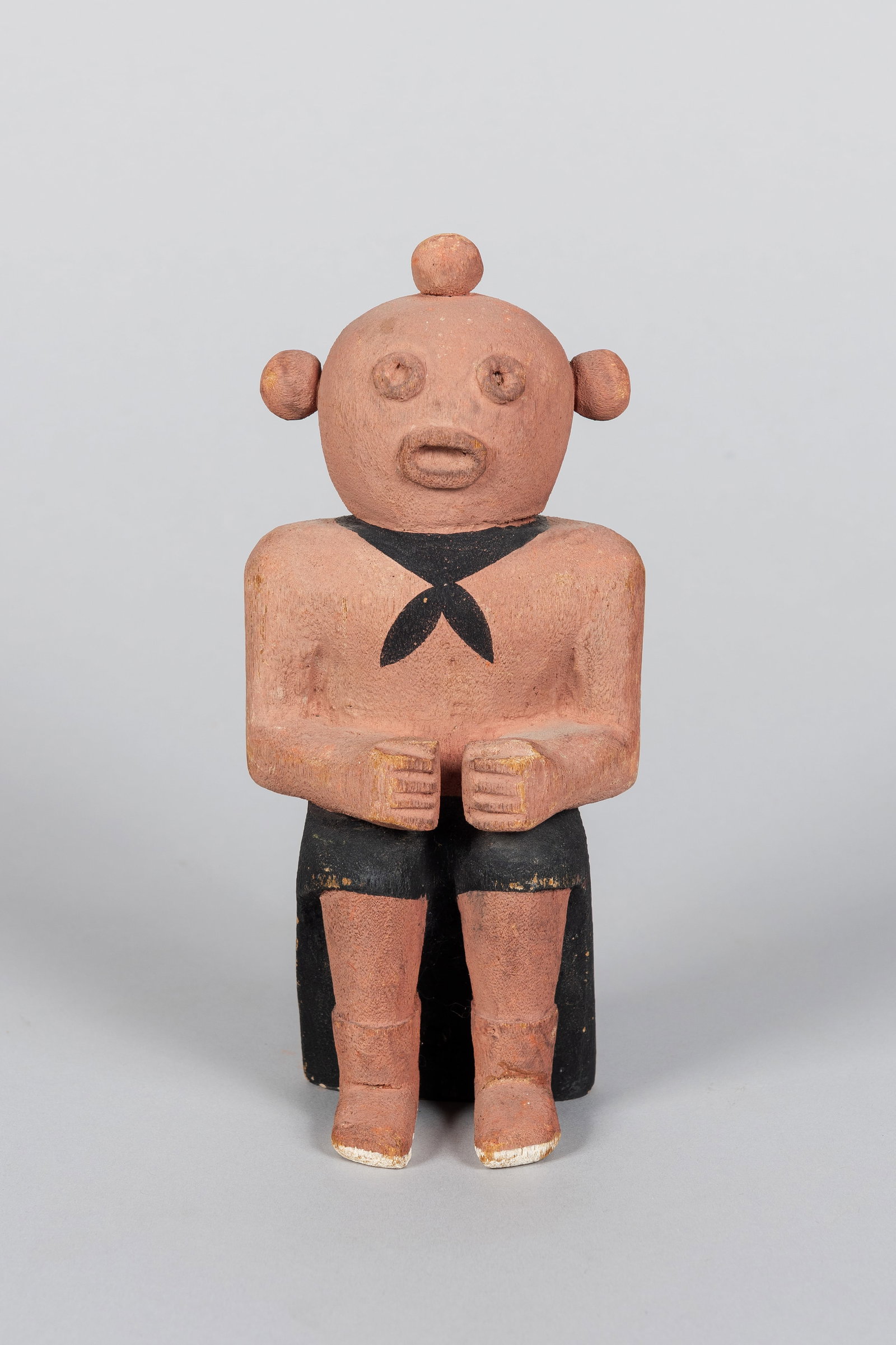 Seated Mudhead (Koyemsi) Katsina Figure (1 of 5)