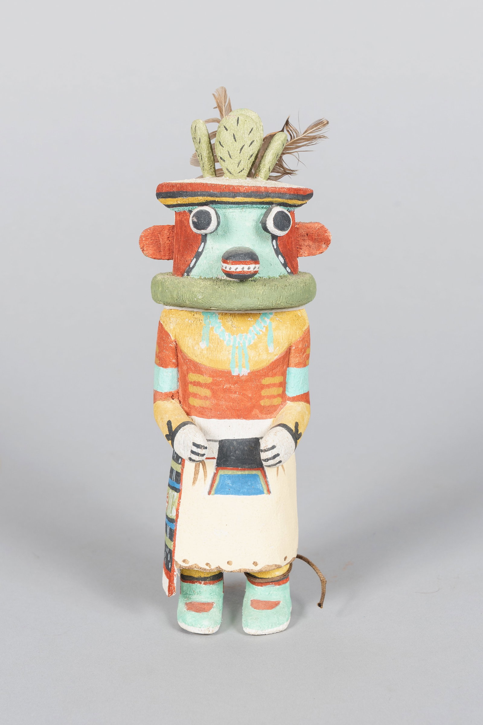 Hopi Hand-Carved Polychrome Cactus Katsina (Yünga) Doll (1 of 5)