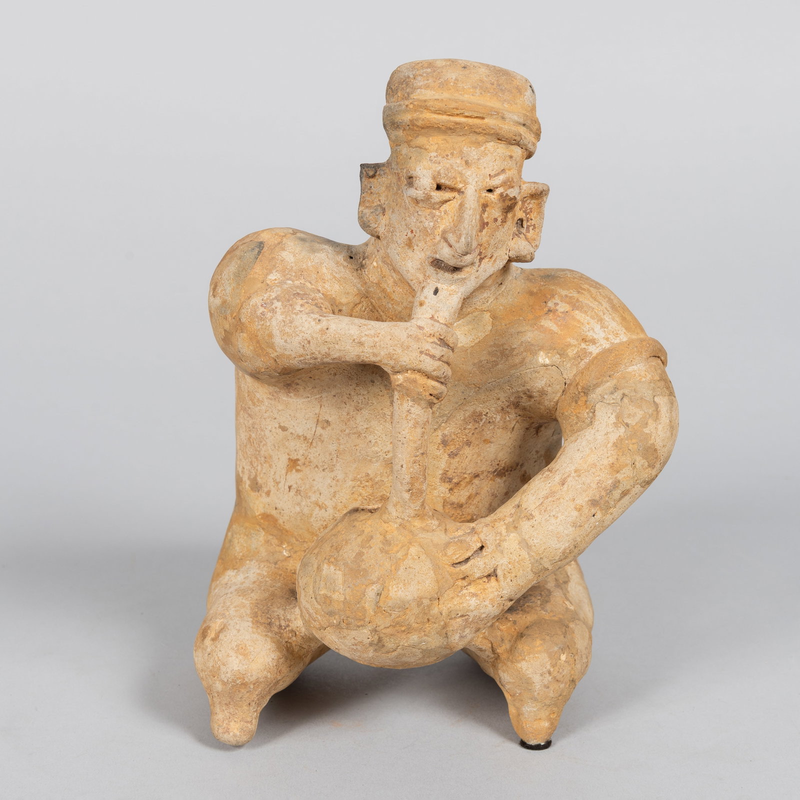 Nayarit Seated Pottery Figure, Circa 150 B. C.- 250 A. D (1 of 4)