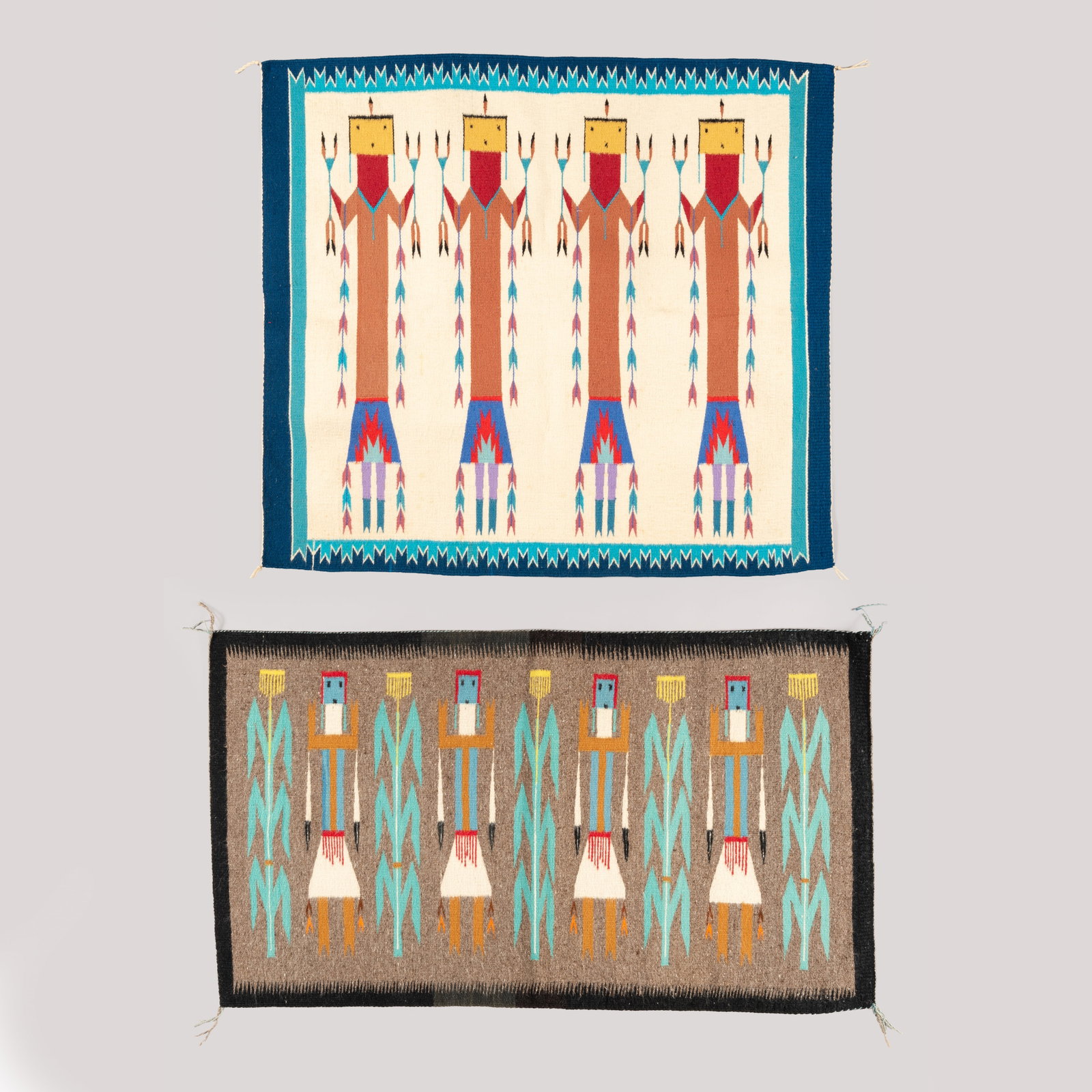 Pair of Navajo Yei Rugs (1 of 5)