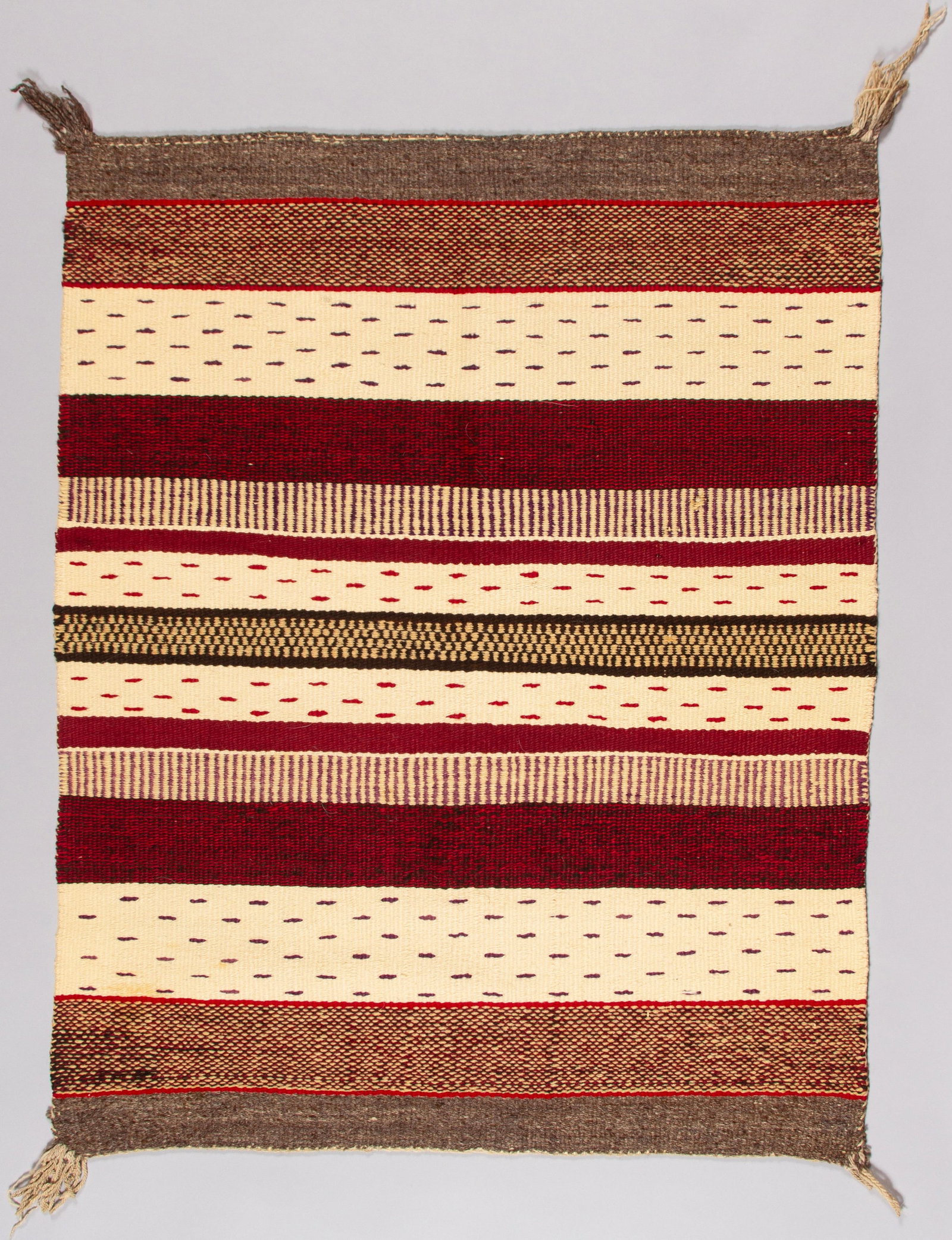 Historic Navajo Crystal Rug, J.B. Moore Plate III Variant, Ca 1920s (1 of 3)