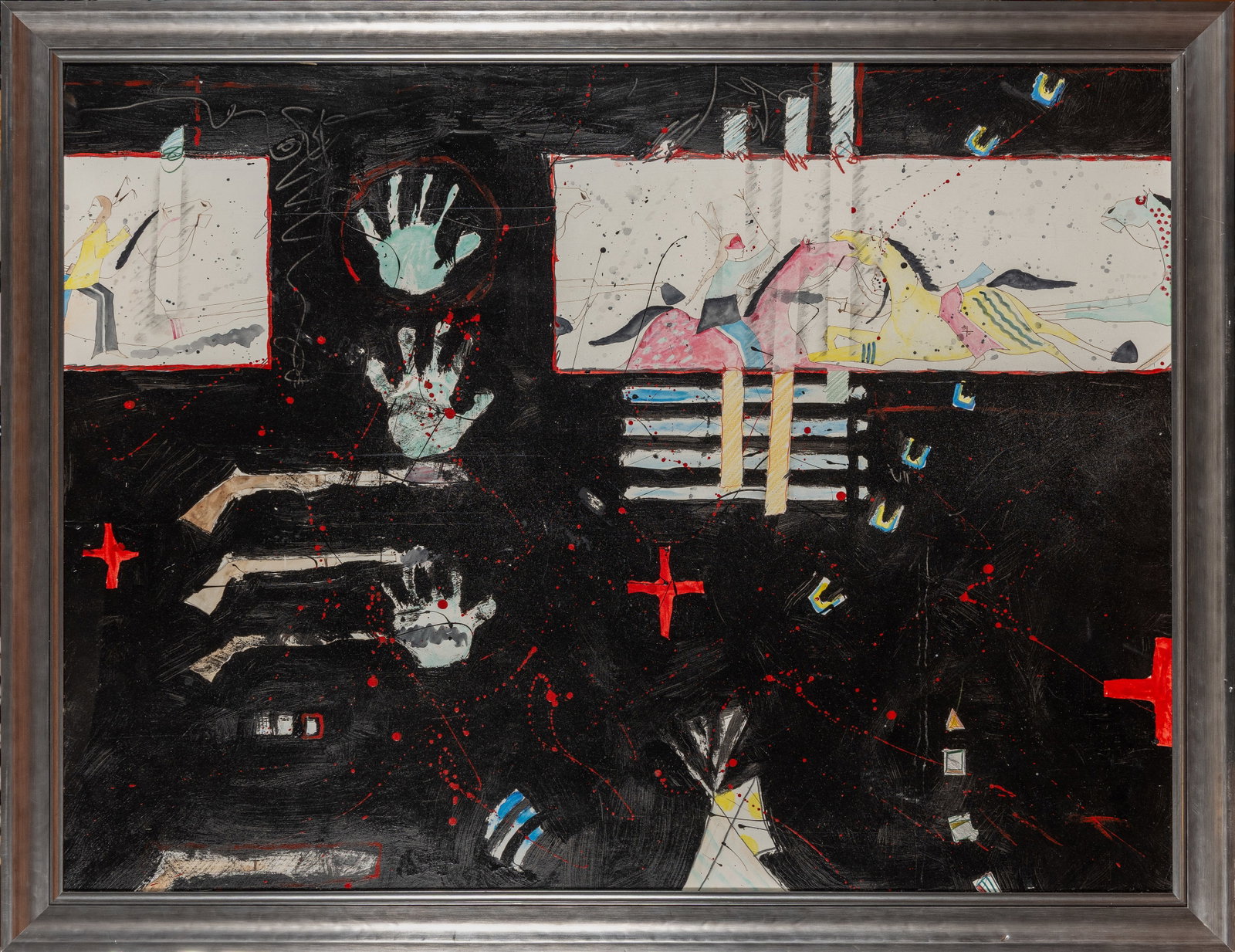 Randy Lee White (b. 1951), Three Hands, 1983: signed and dated upper right