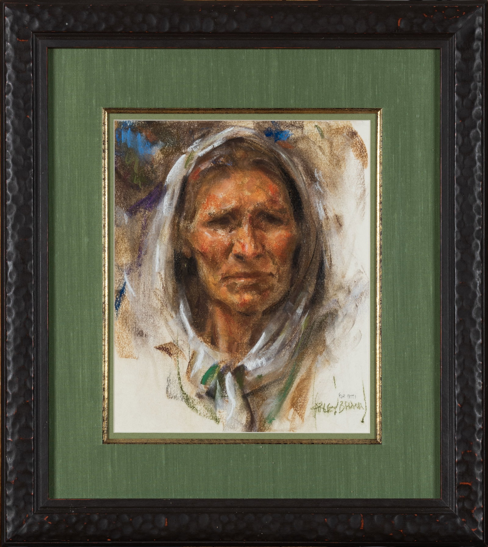 Harley Brown (b. 1939), Warrior Portrait (1 of 2)
