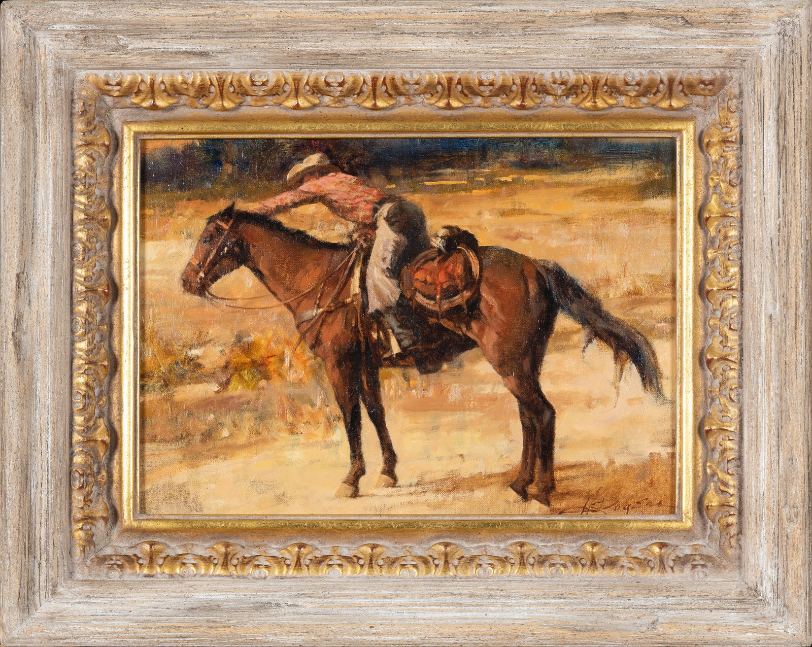 Howard Rogers (b. 1932), Let's Fix This Thing: signed lower right