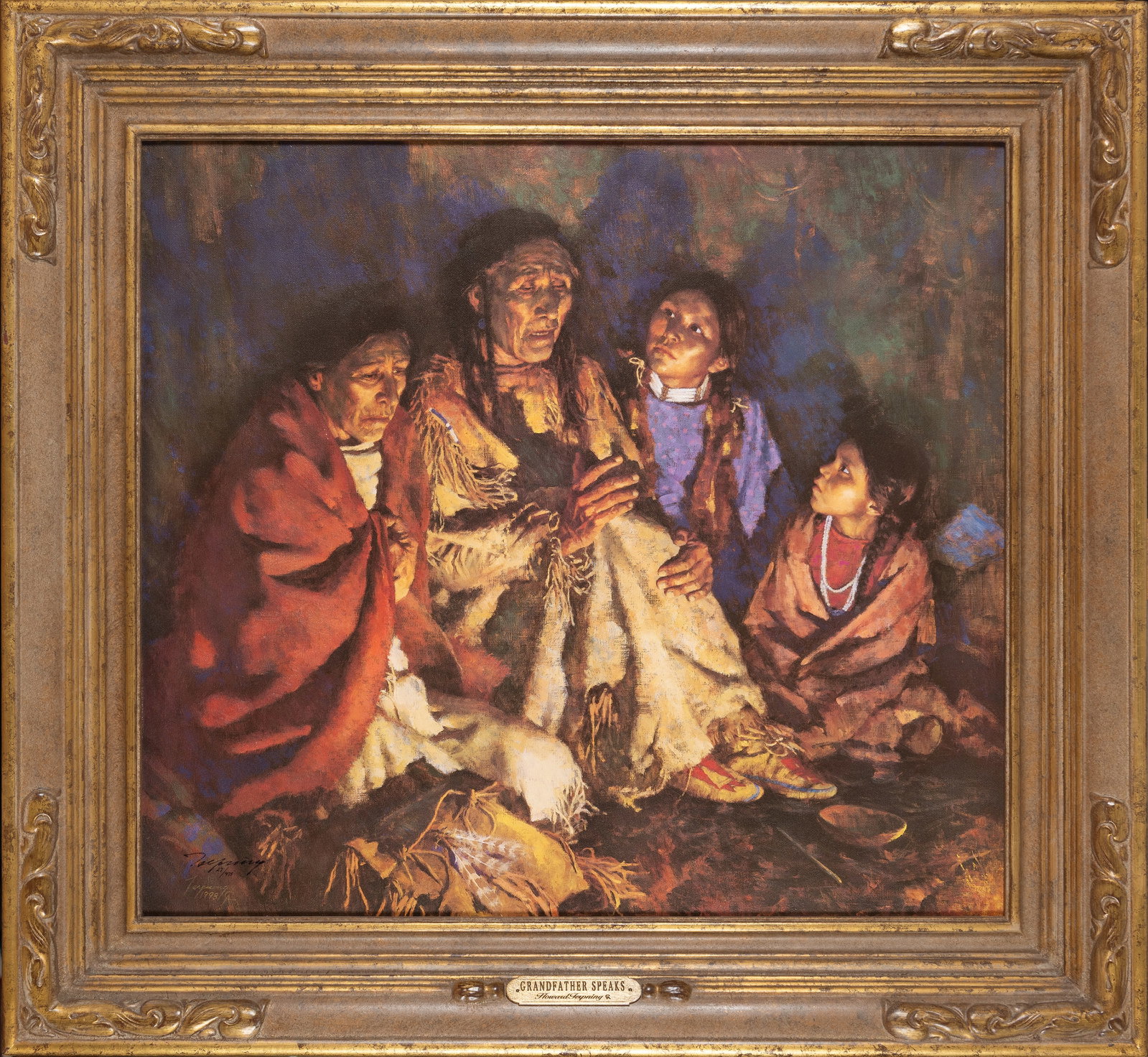 Howard Terpning (b. 1927), Grandfather Speaks, 1999 (1 of 2)