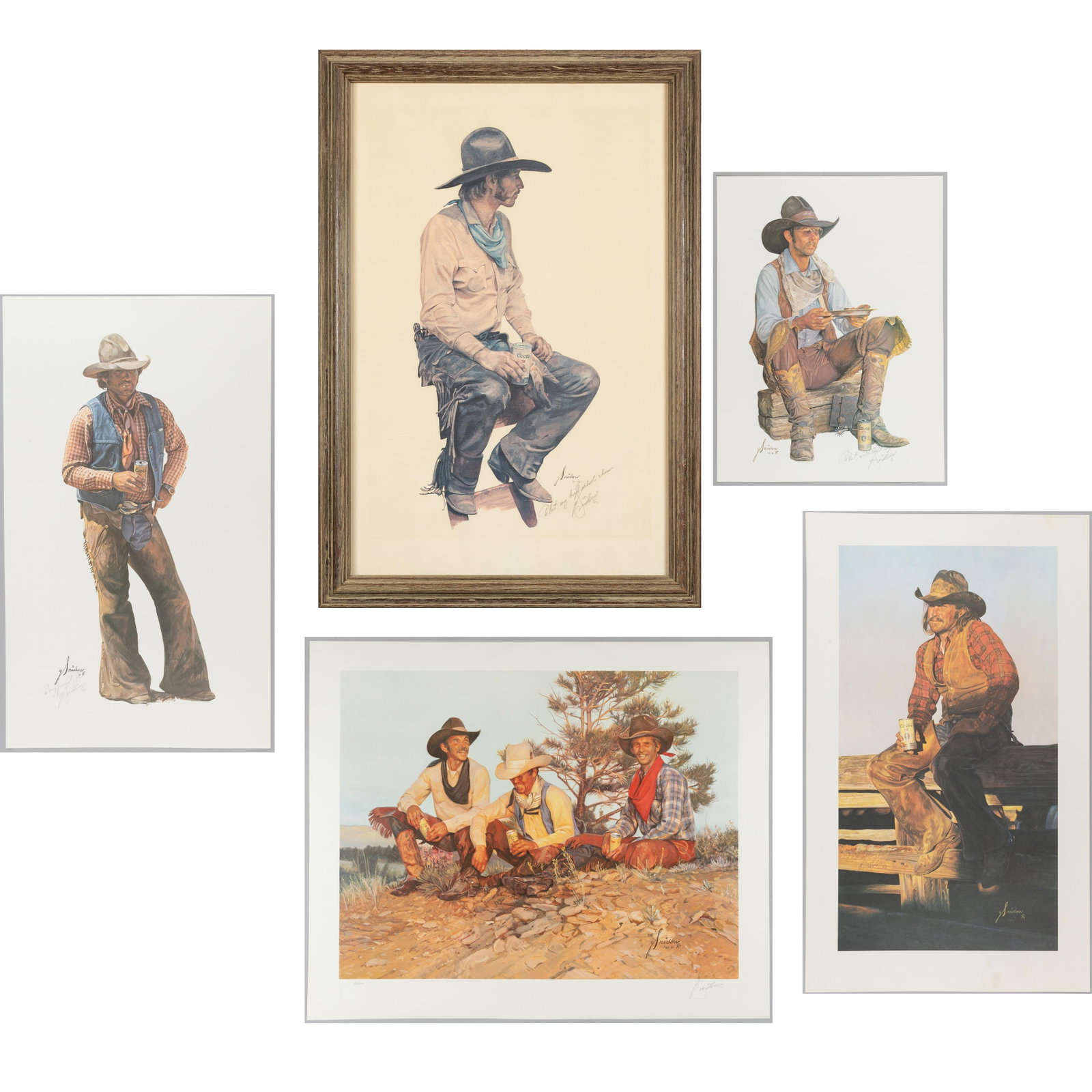 Gordon E. Snidow (b. 1936), Coors Collector Cowboy Series (1 of 7)